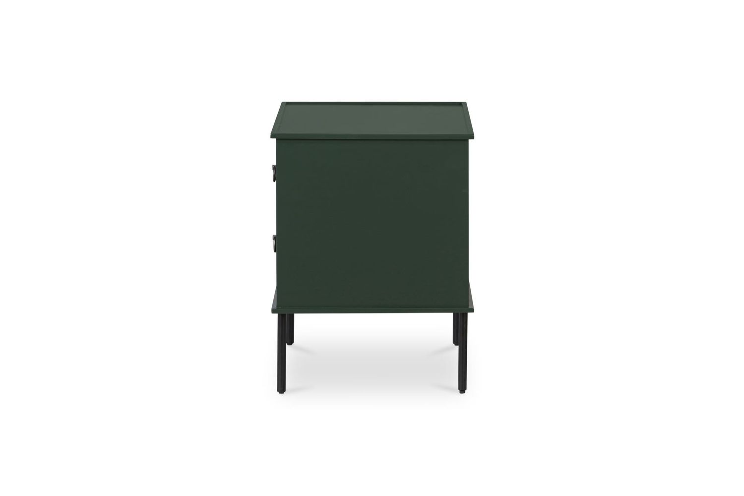 Moe's Reagan Contemporary 2 Drawer Nightstand - Deep Green