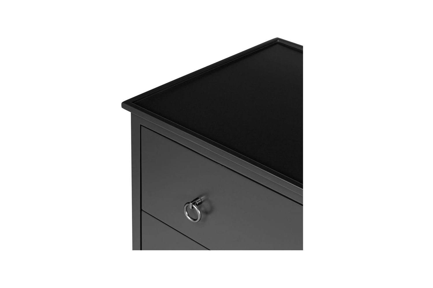 Moe's Reagan Contemporary 3 Drawer Nightstand - Black