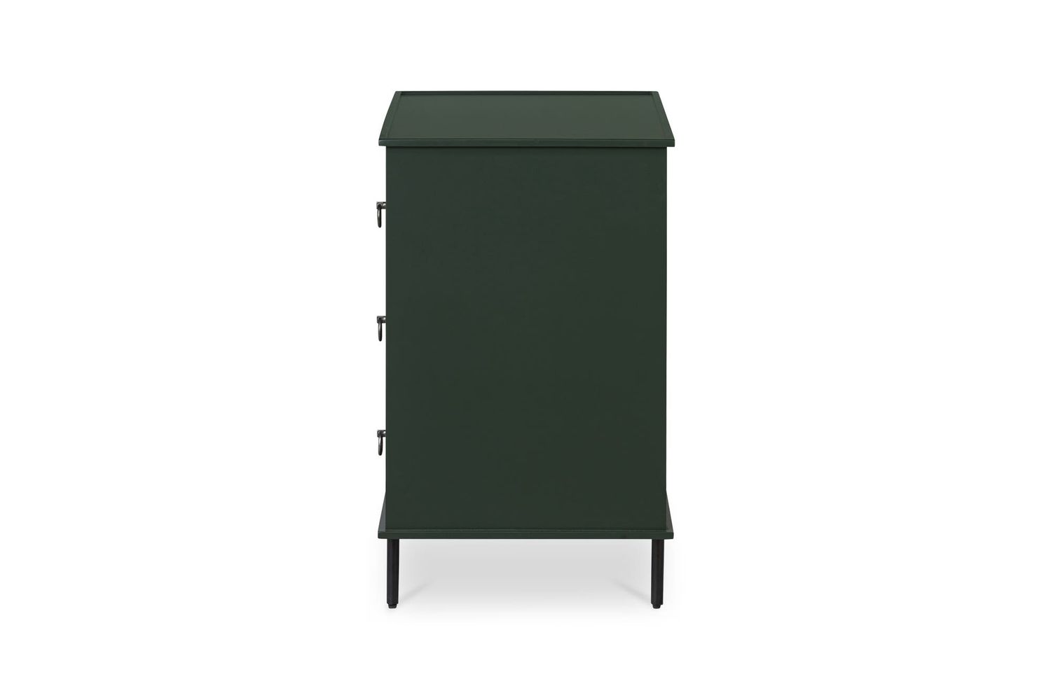 Moe's Reagan Contemporary 3 Drawer Nightstand - Deep Green