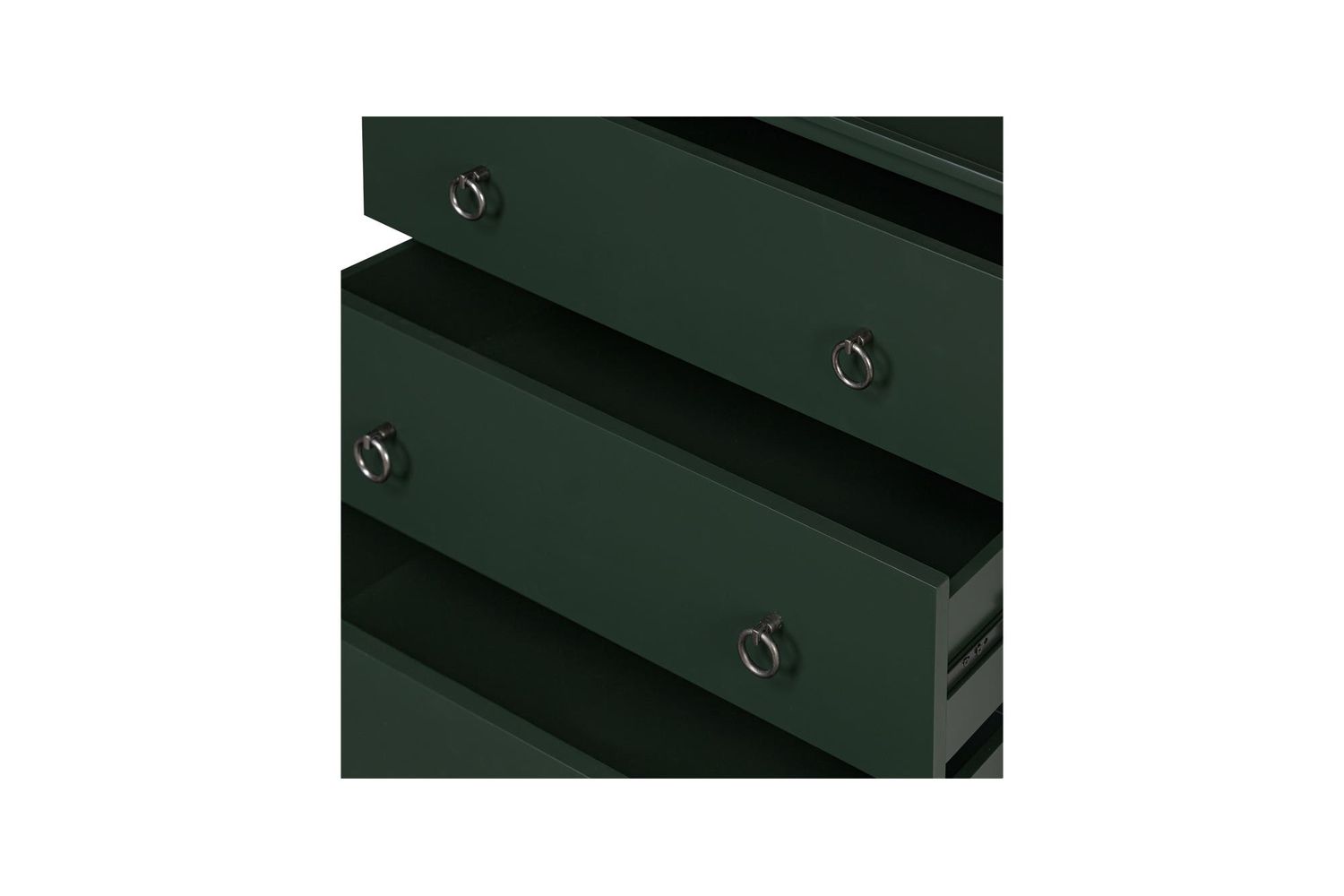 Moe's Reagan Contemporary 3 Drawer Nightstand - Deep Green