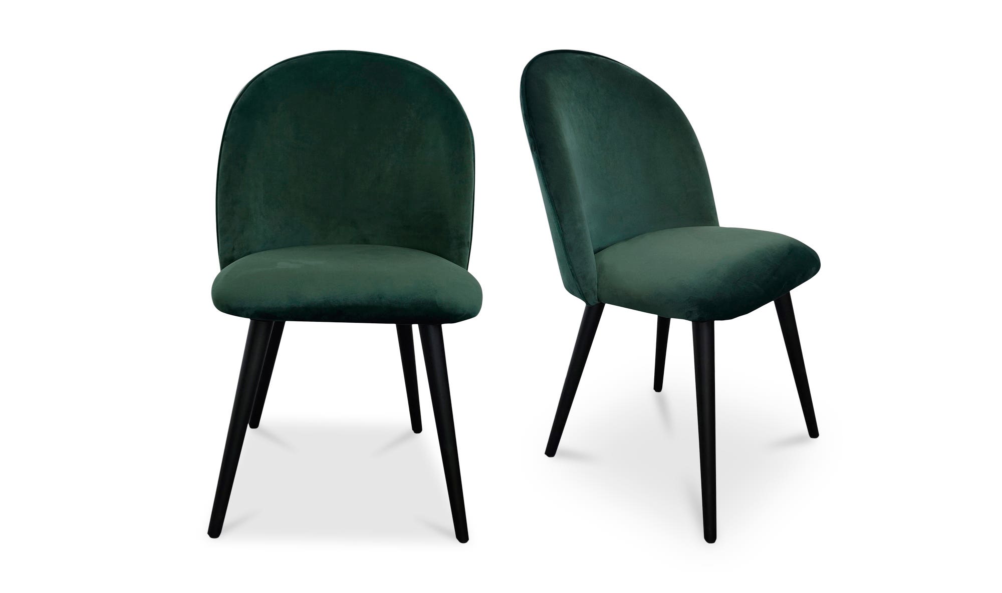 Moe's Clarissa Contemporary Dining Chair Set of 2 - Green