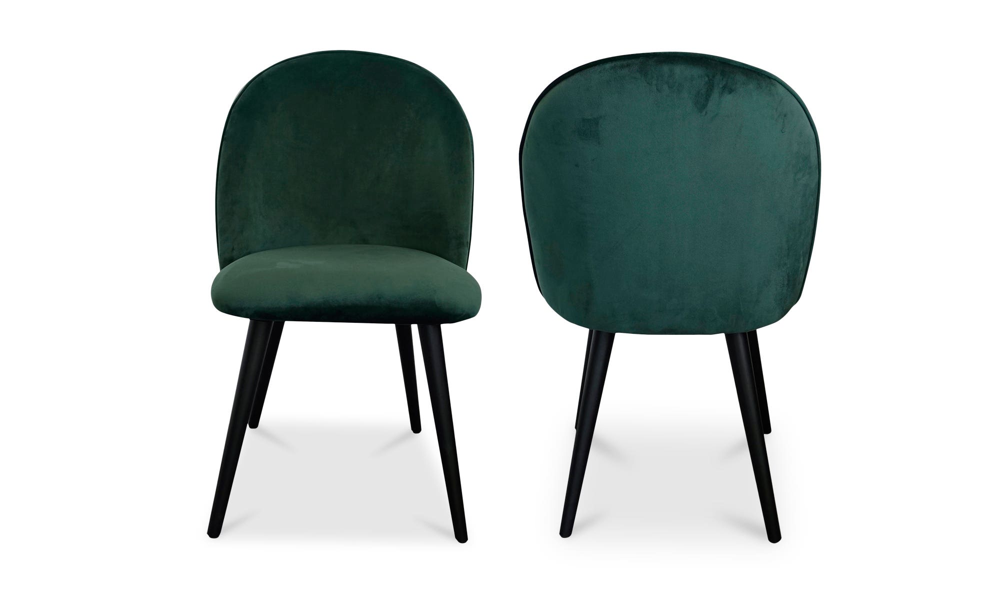 Moe's Clarissa Contemporary Dining Chair Set of 2 - Green