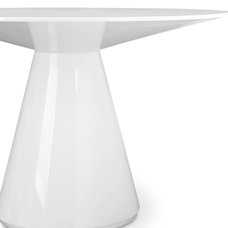 Moe's Otago Round Dining Table - White, 47"