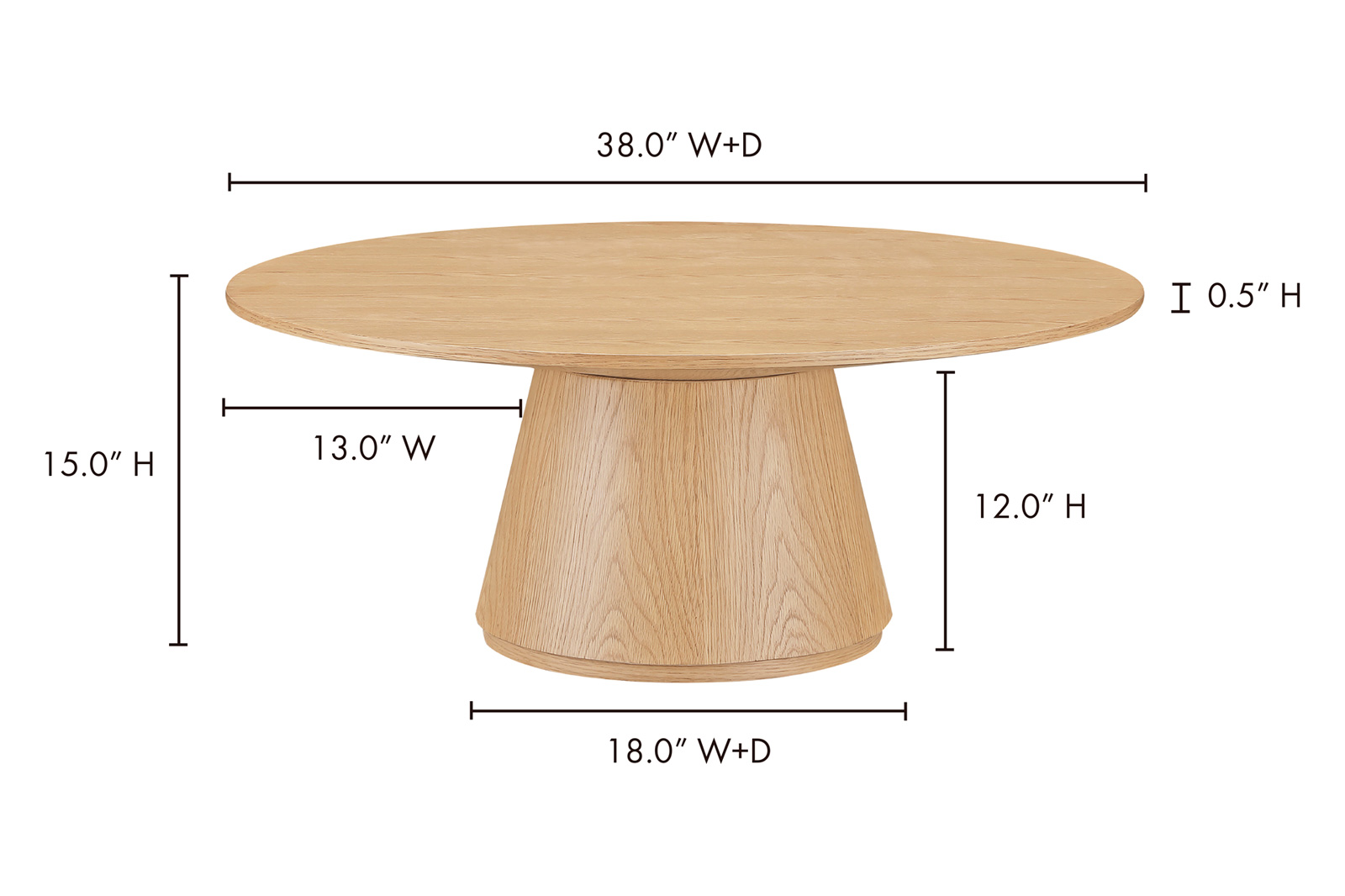 Moe's™ Otago Coffee Table - Oak