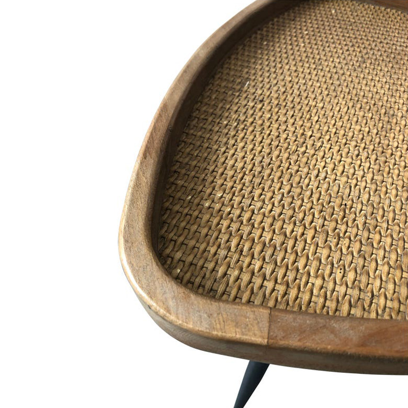 Moe's - Rollo Rattan Side Table in Beige