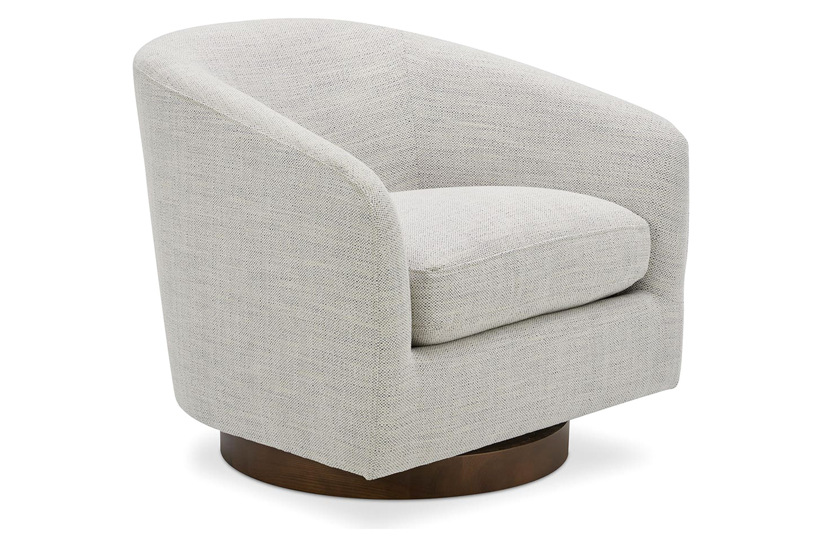 Moe's Oscy Swivel Chair - Splashed White