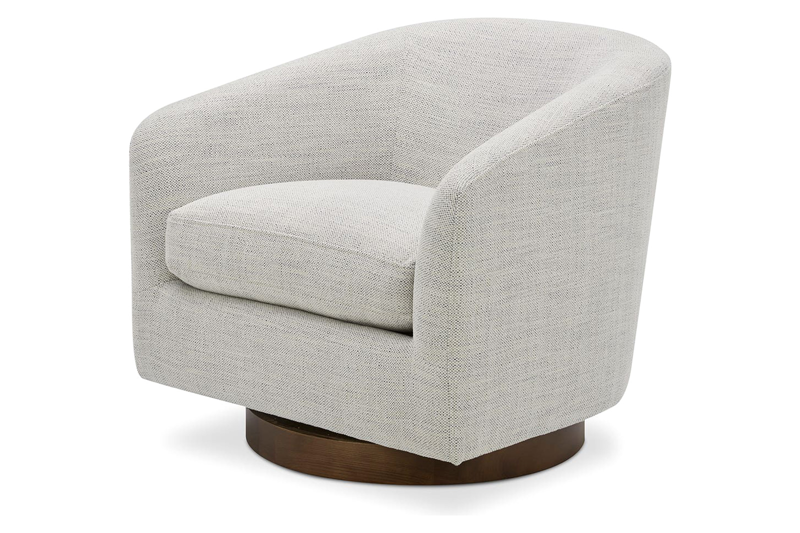 Moe's Oscy Swivel Chair - Splashed White