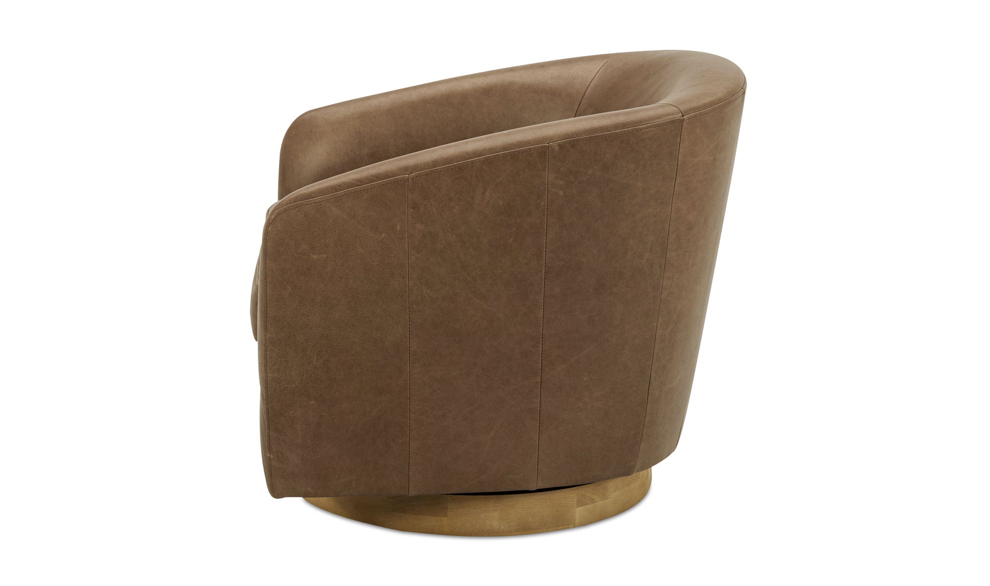 Moe's Oscy Swivel Chair - Tan