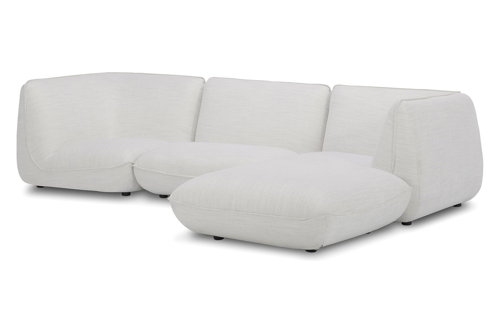 Moe's - Zeppelin Lounge Modular Sectional in Salt Stone White