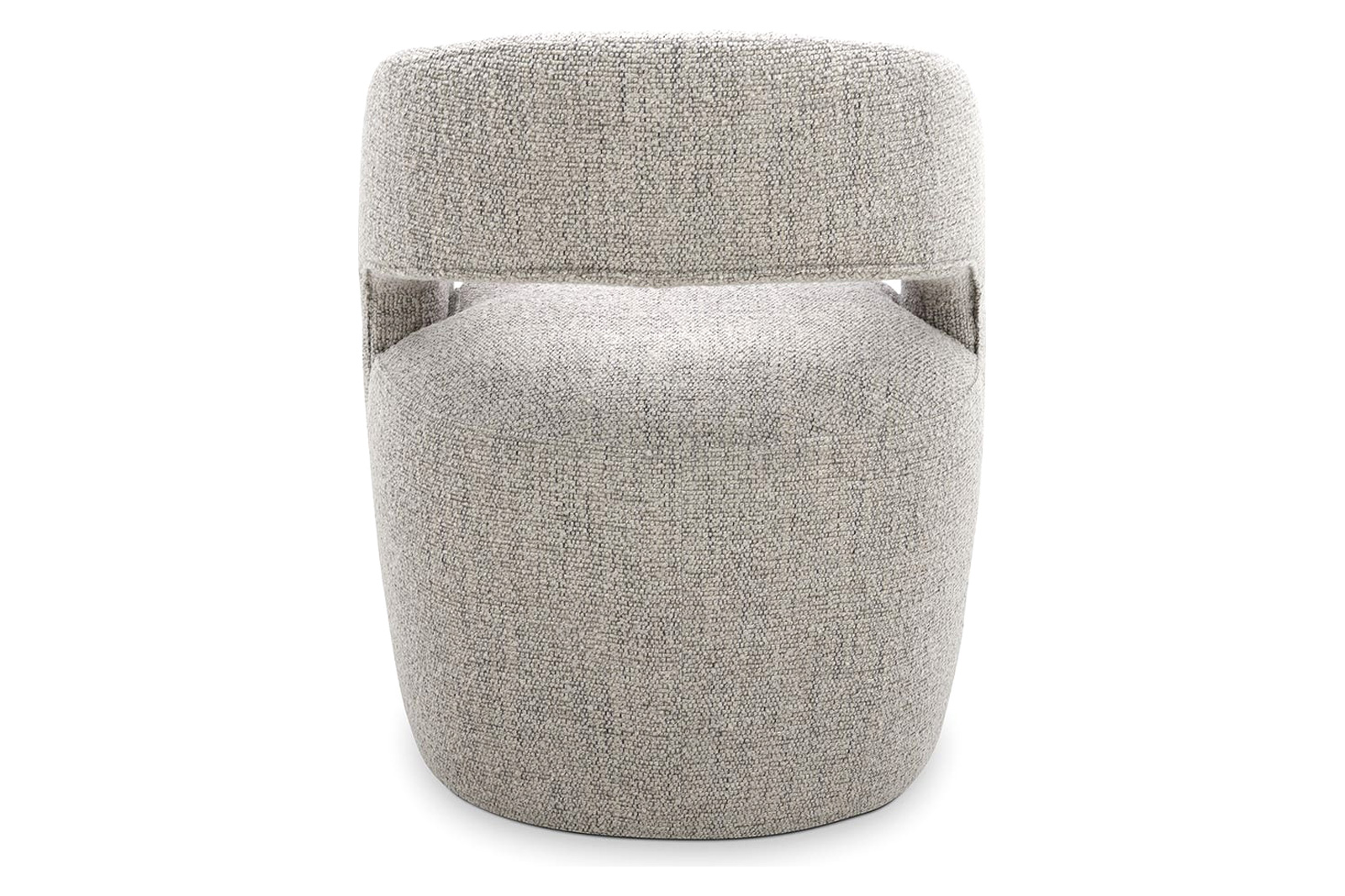 Moe's Barrow Performance Fabric Rolling Dining Chair - Gray Storm