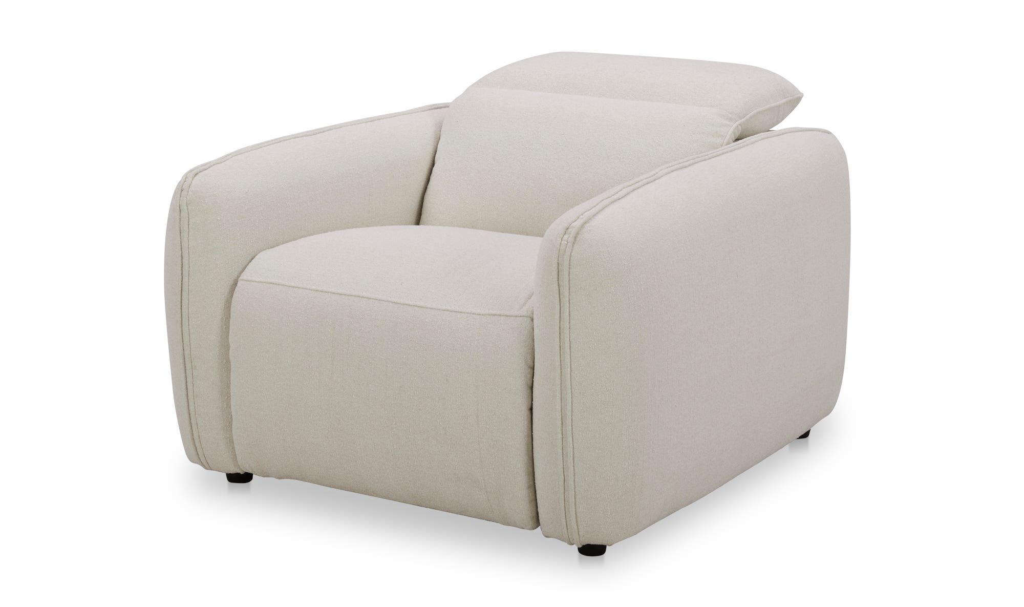 Moe's Eli Contemporary Power Recliner Chair - Warm White