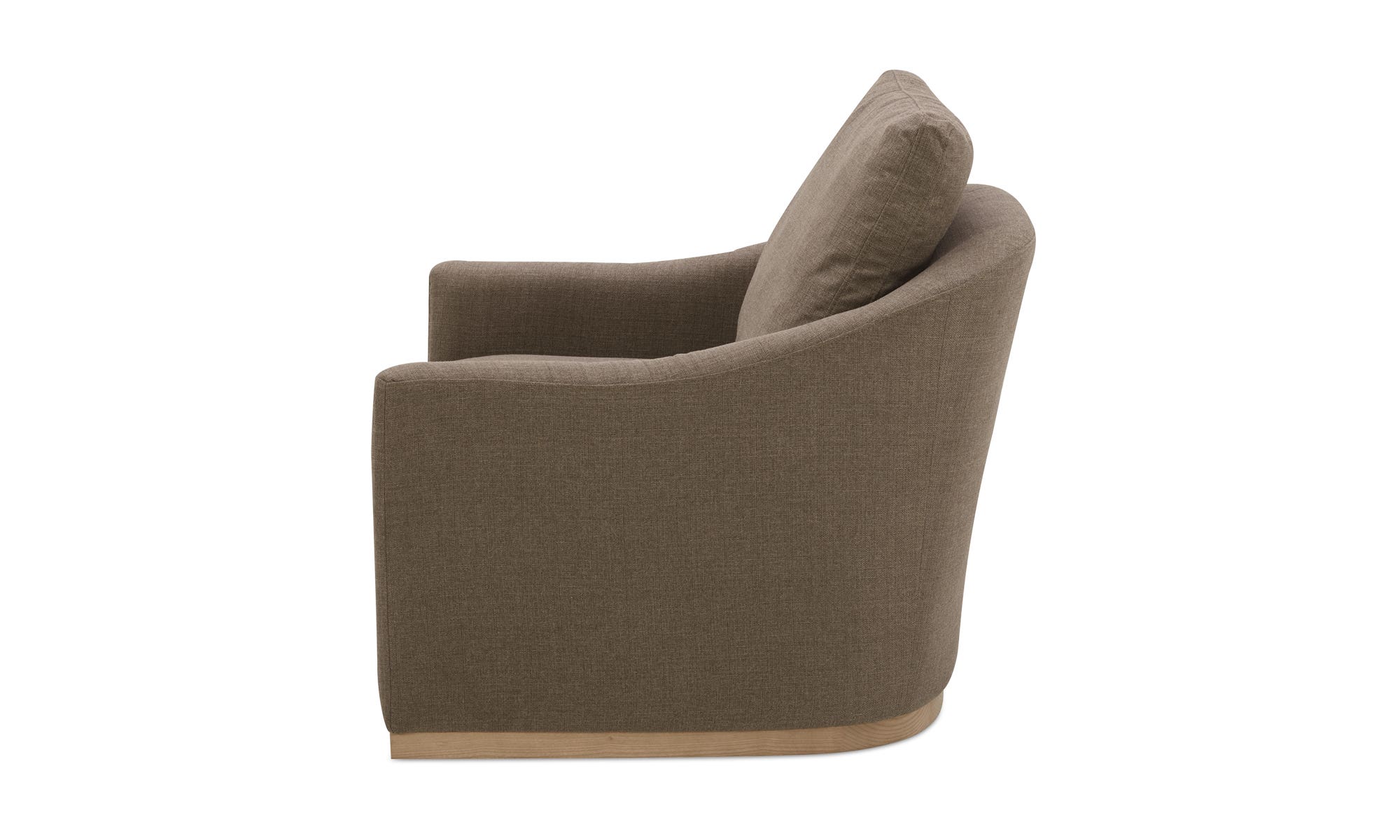 Moe's Linden Rustic Swivel Chair - Soft Taupe