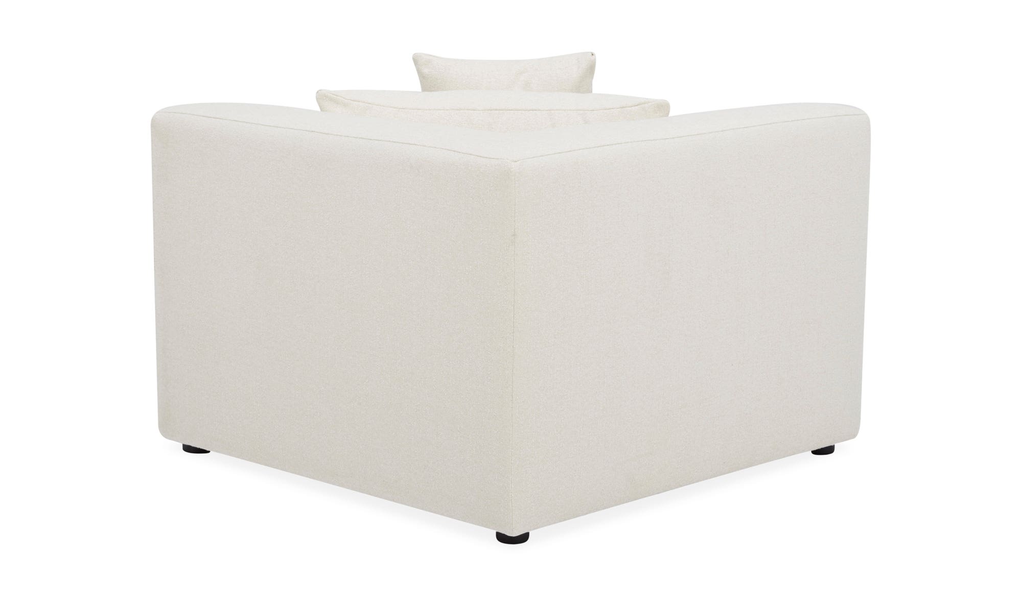 Moe's Lowtide Contemporary Corner Chair - Warm White