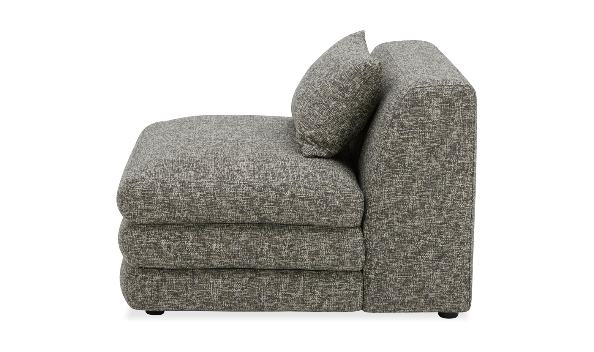 Moe's Lowtide Contemporary Slipper Chair - Stone Tweed