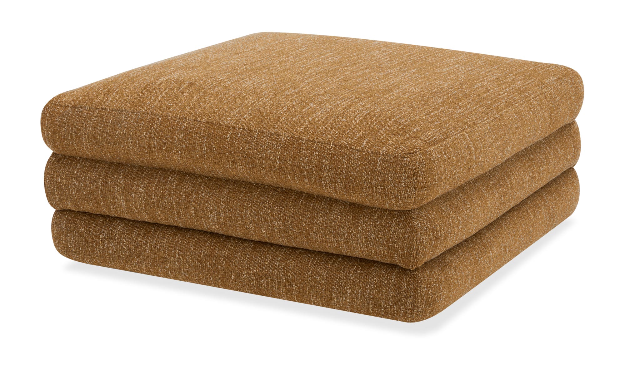 Moe's Lowtide Contemporary Straight Ottoman - Amber Glow