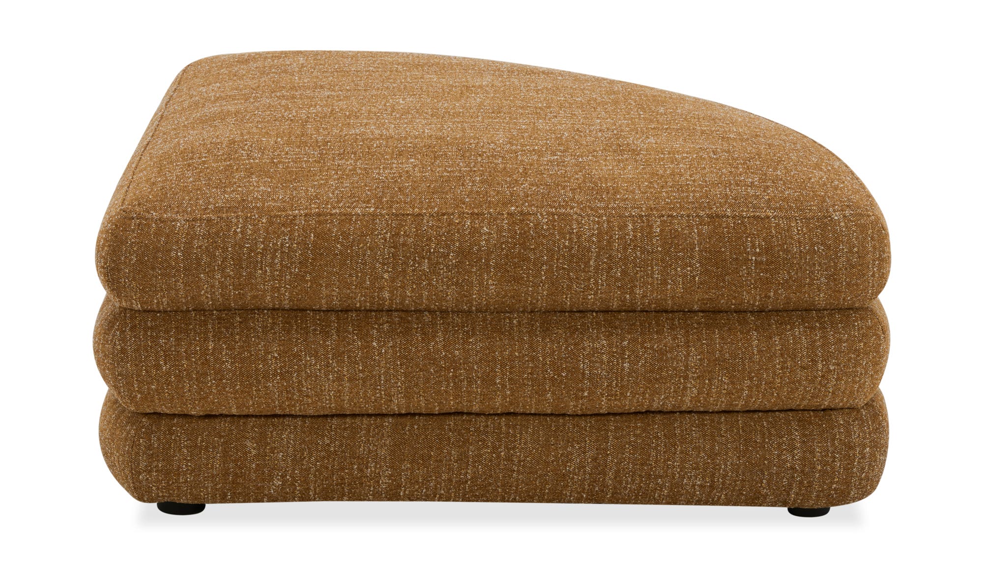 Moe's Lowtide Contemporary Curved Ottoman - Amber Glow