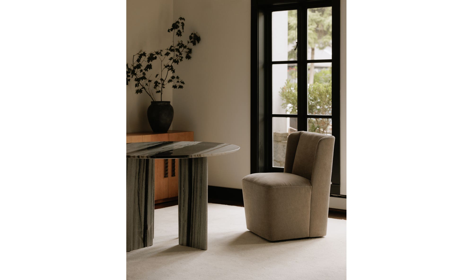 Moe's Cormac Rustic Dining Chair - Warm Sand