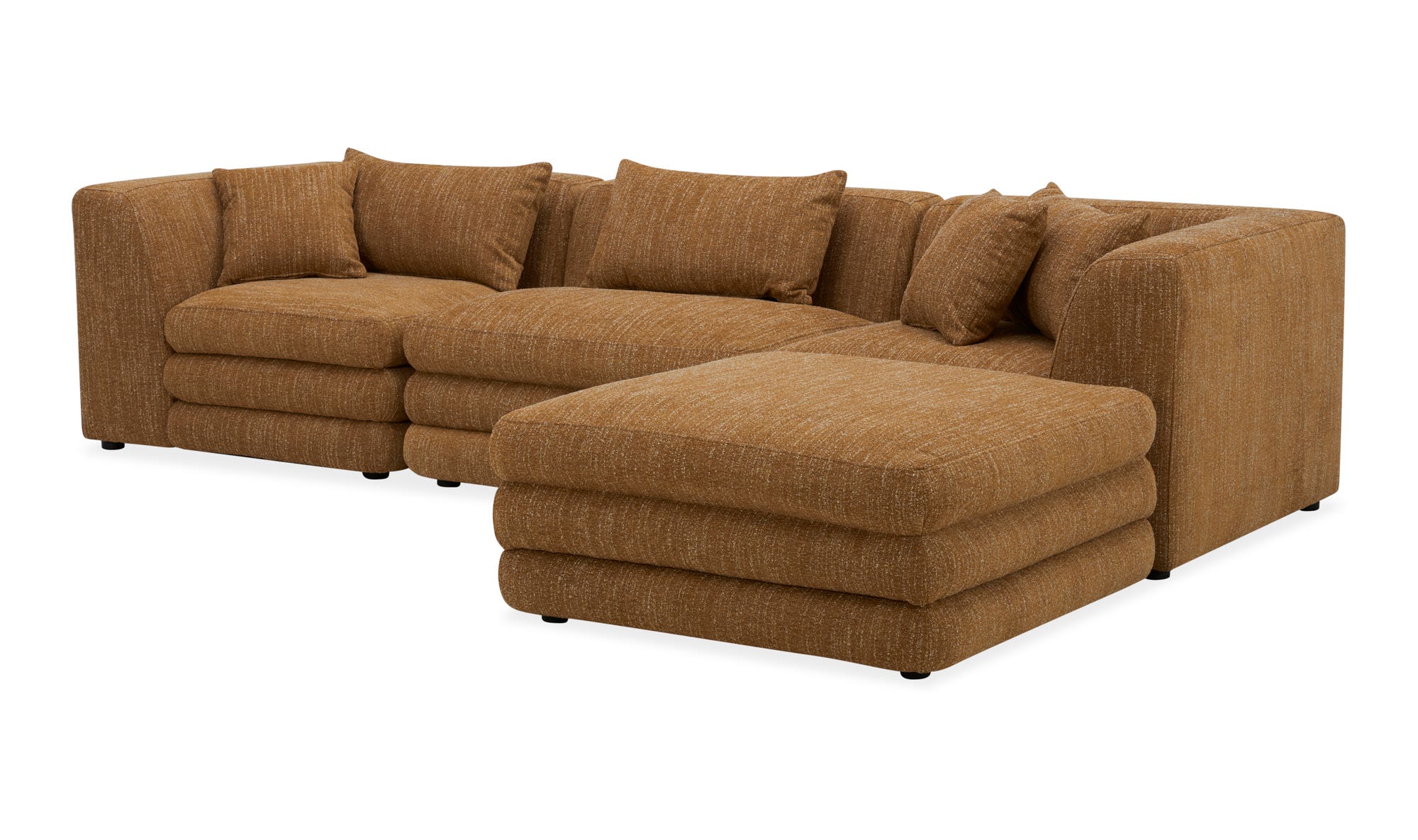 Moe's Lowtide Lounge Contemporary Sectional - Amber Glow