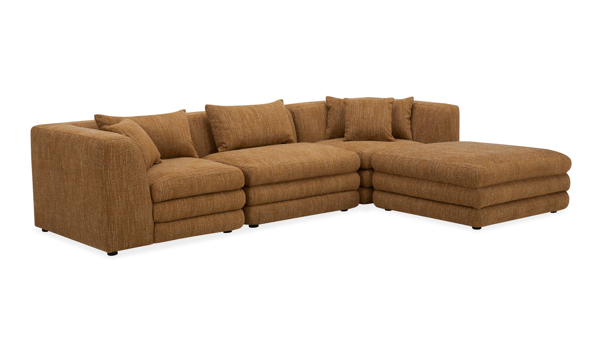 Moe's Lowtide Lounge Contemporary Sectional - Amber Glow