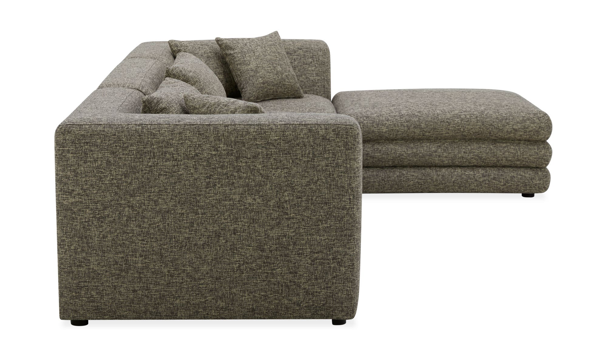 Moe's Lowtide Lounge Contemporary Modular Sectional - Stone Tweed