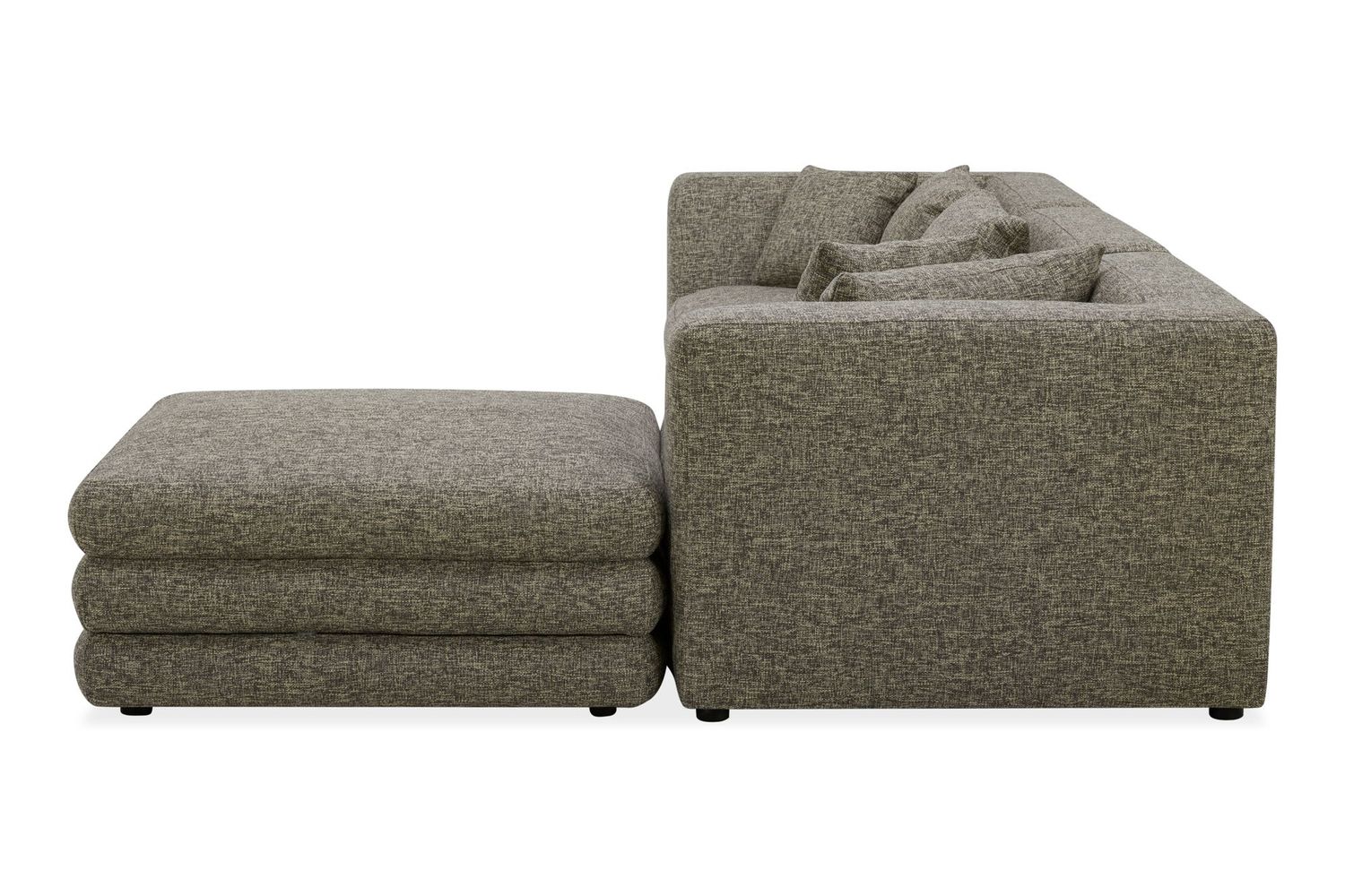 Moe's Lowtide Lounge Contemporary Modular Sectional - Stone Tweed