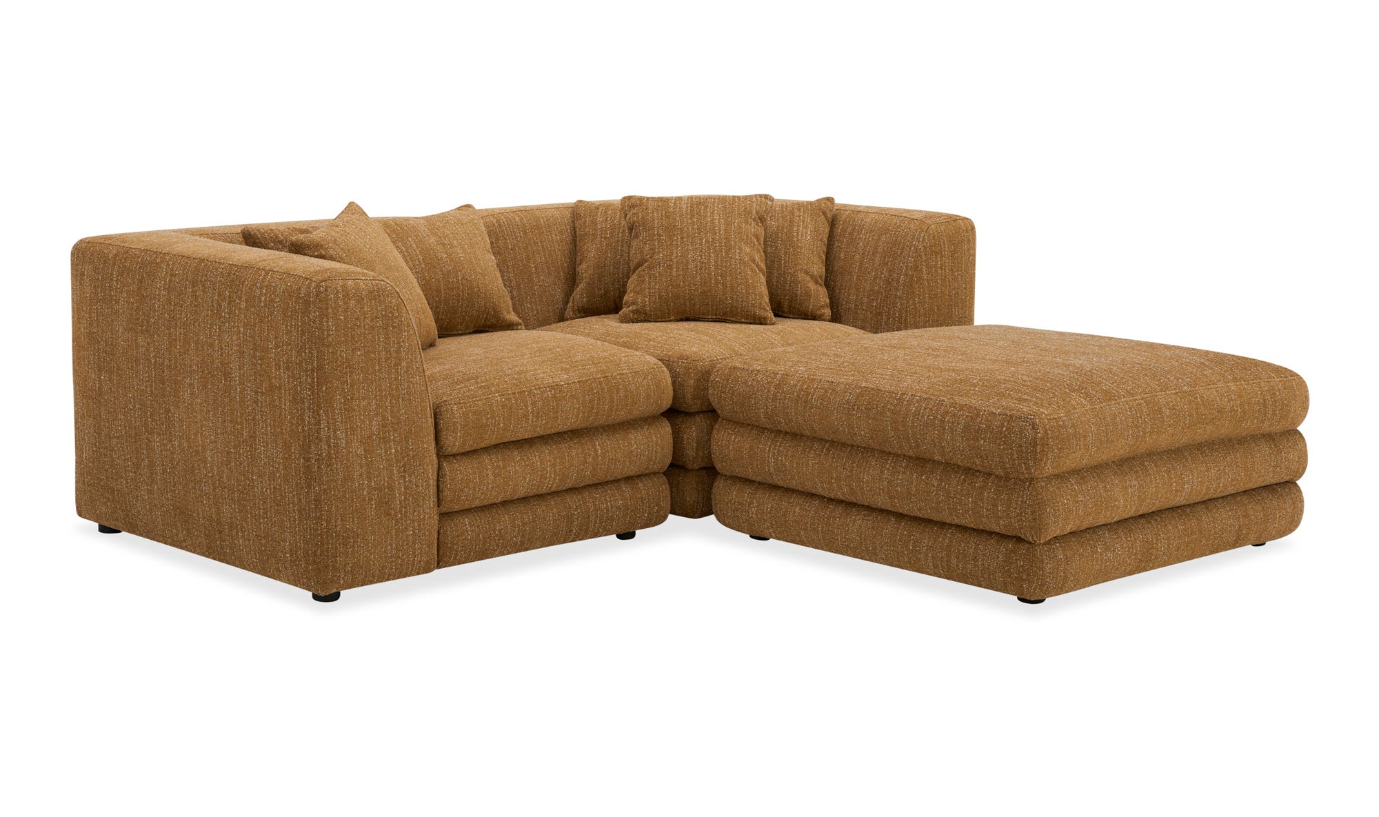 Moe's Lowtide Nook Contemporary Sectional - Amber Glow