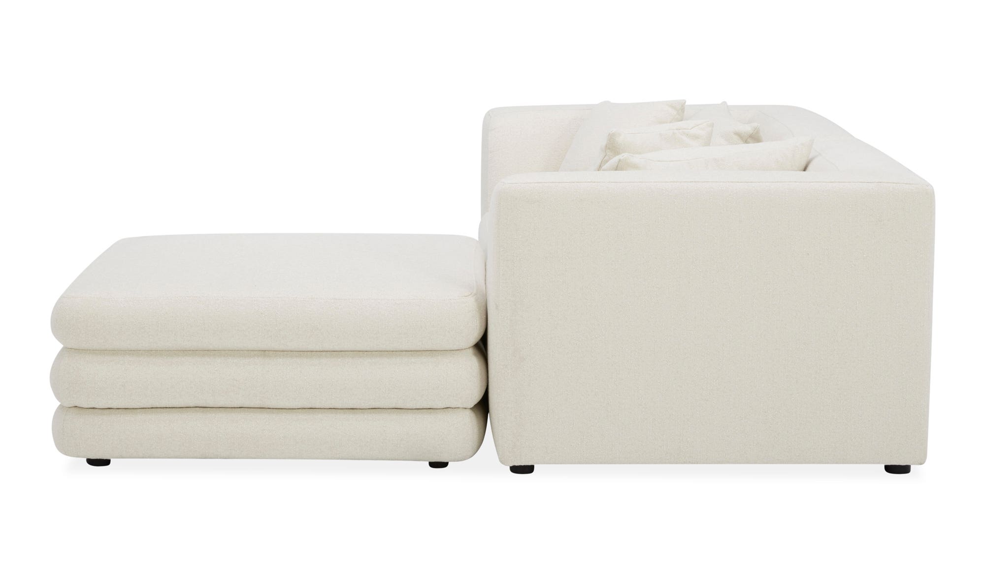 Moe's Lowtide Nook Contemporary Sectional - Warm White