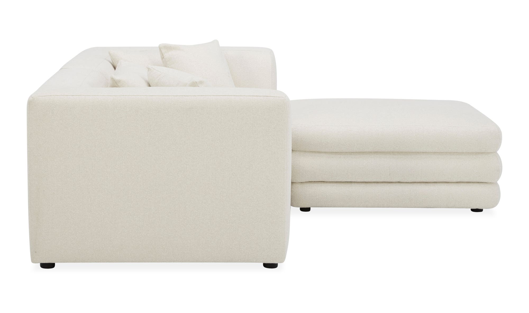 Moe's Lowtide Nook Contemporary Sectional - Warm White