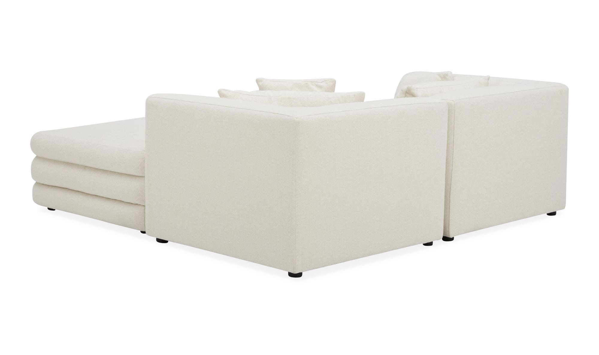 Moe's Lowtide Nook Contemporary Sectional - Warm White