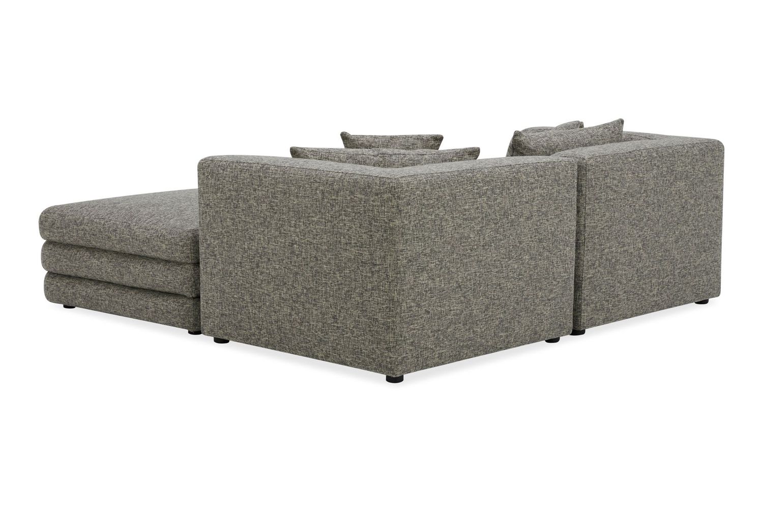 Moe's Lowtide Nook Contemporary Modular Sectional - Stone Tweed