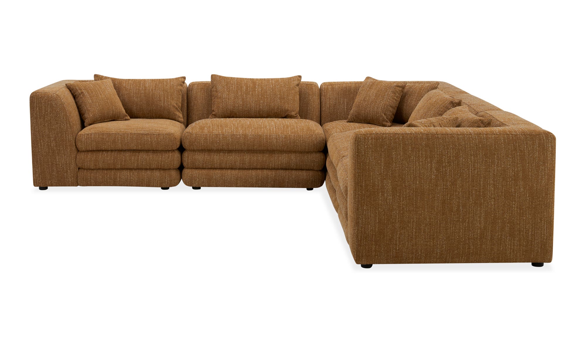 Moe's Lowtide Classic L Contemporary Sectional - Amber Glow