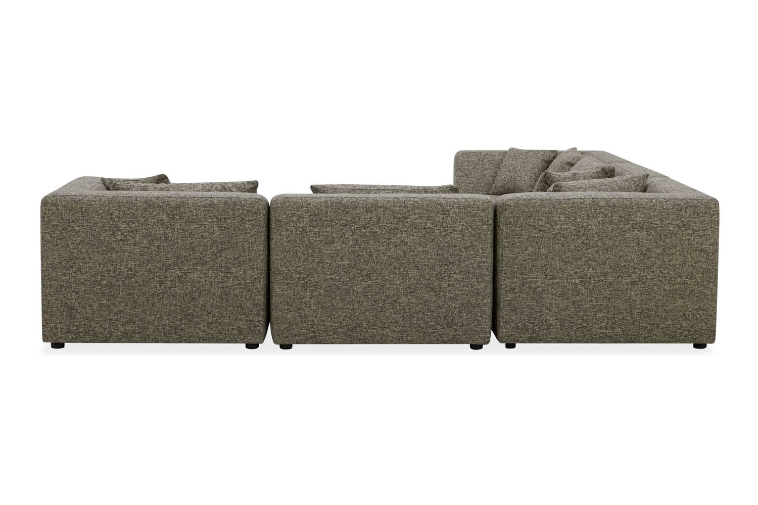 Moe's Lowtide Classic-L Contemporary Modular Sectional - Stone Tweed