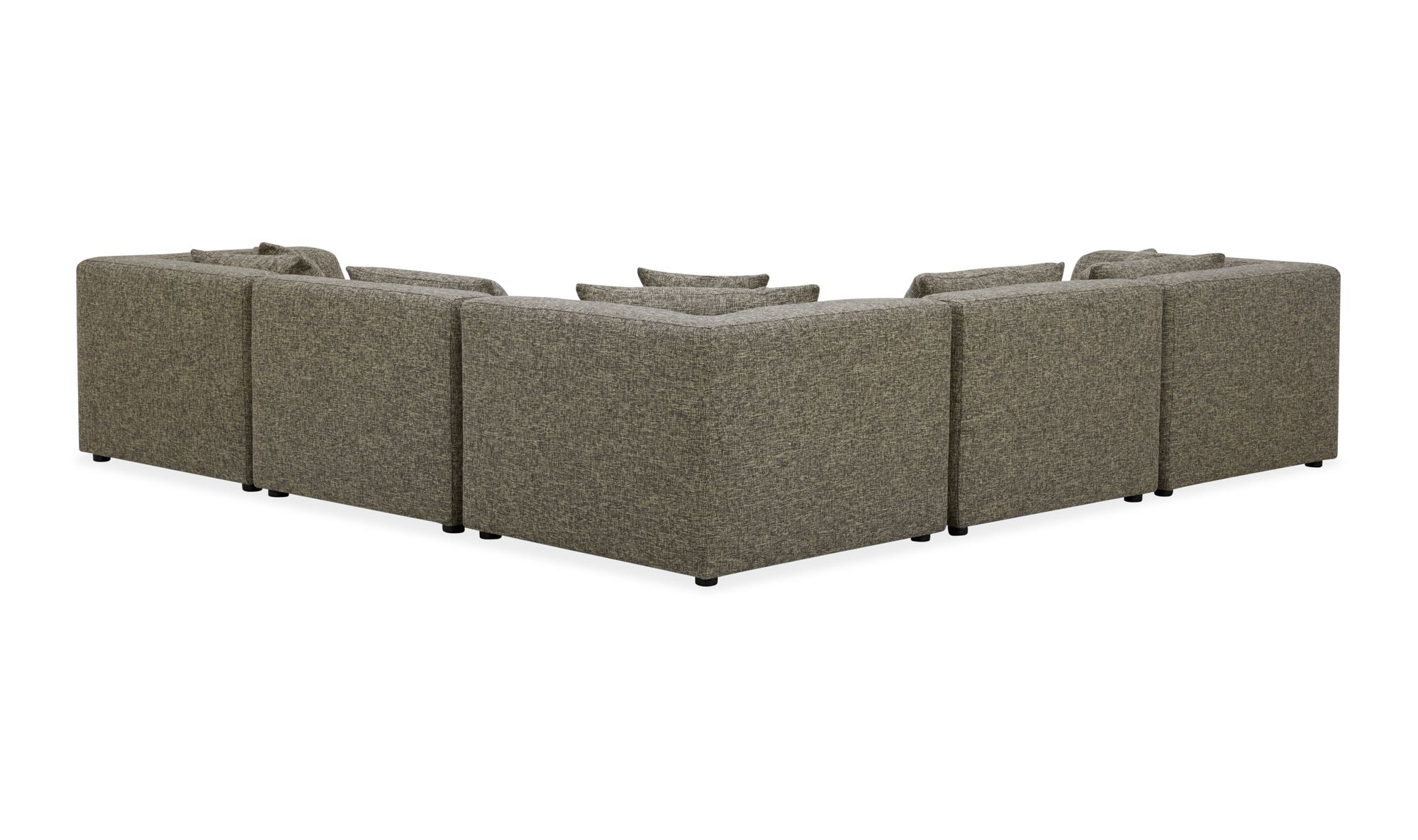 Moe's Lowtide Classic-L Contemporary Modular Sectional - Stone Tweed