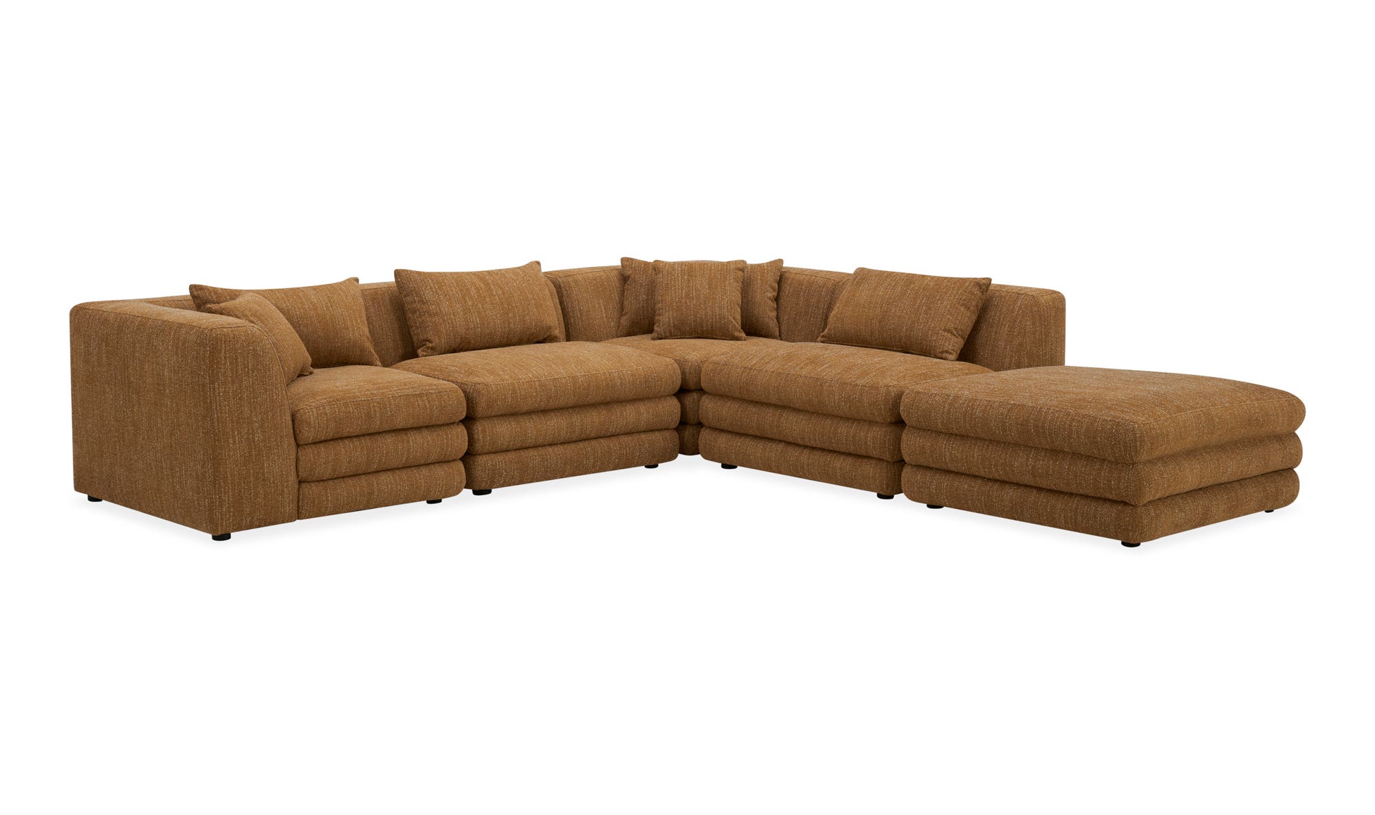 Moe's Lowtide Dream Contemporary Sectional - Amber Glow