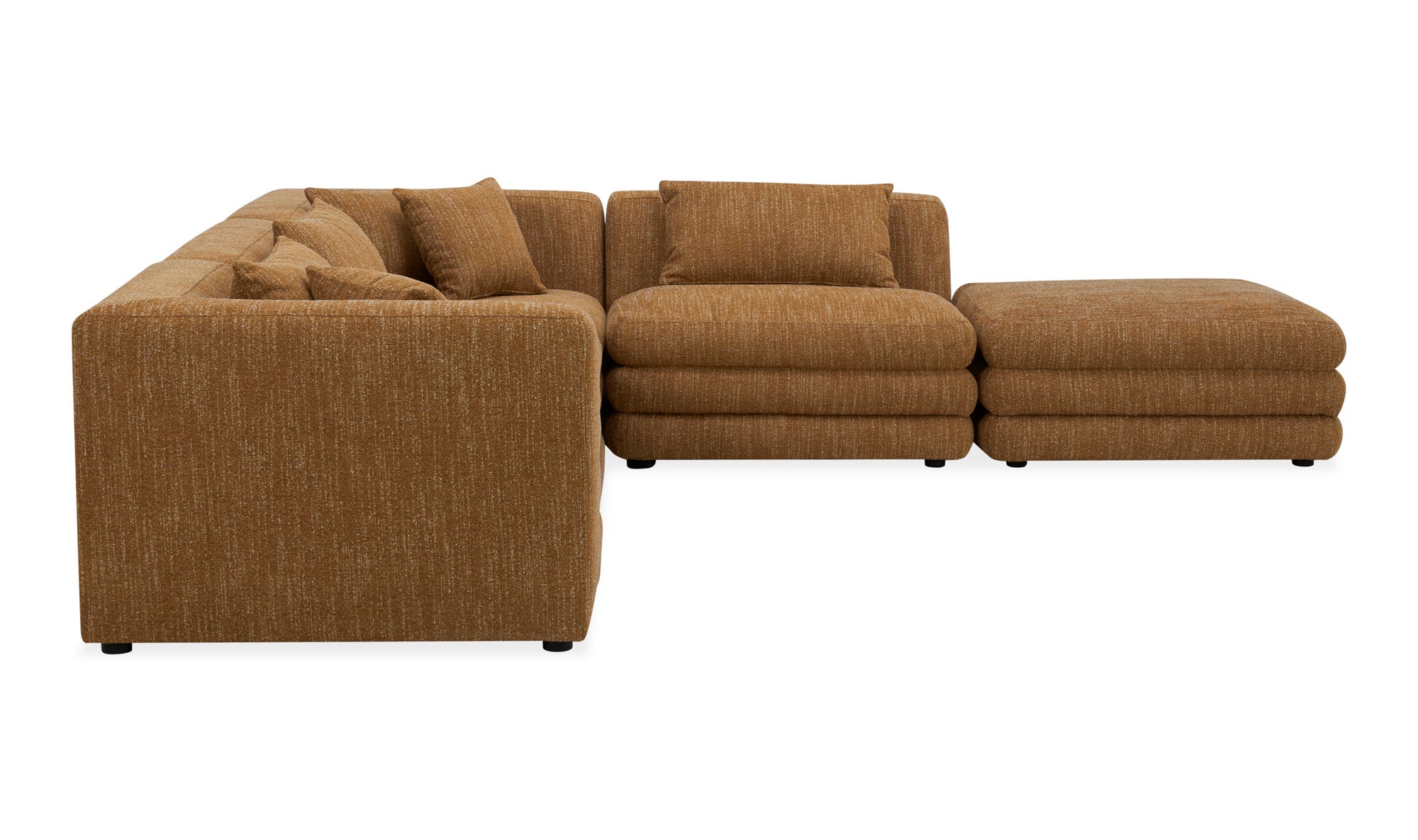 Moe's Lowtide Dream Contemporary Sectional - Amber Glow