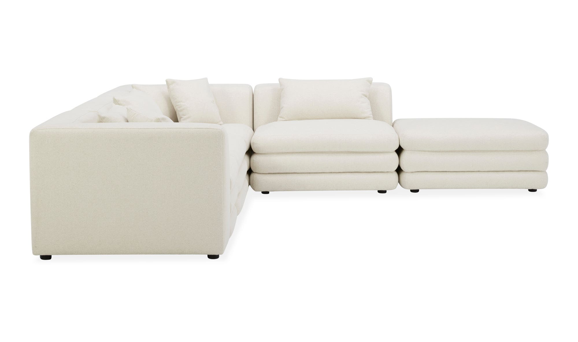 Moe's Lowtide Dream Contemporary Sectional - Warm White