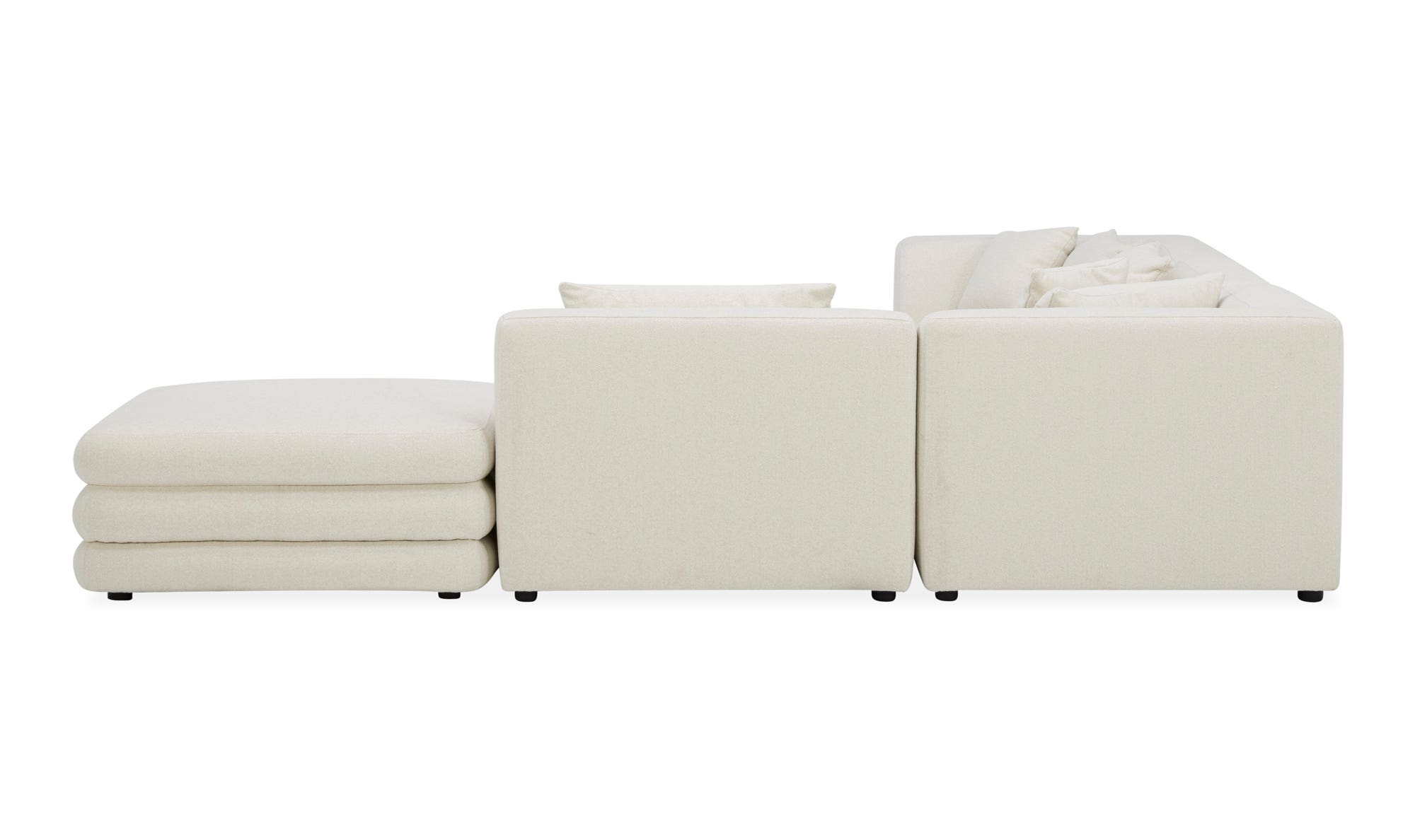 Moe's Lowtide Dream Contemporary Sectional - Warm White