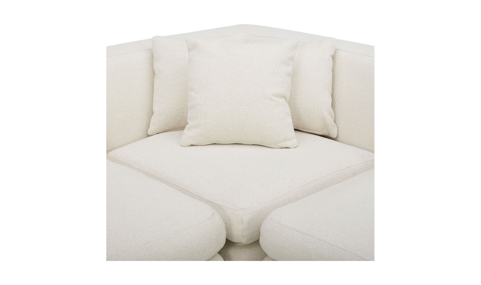 Moe's Lowtide Dream Contemporary Sectional - Warm White