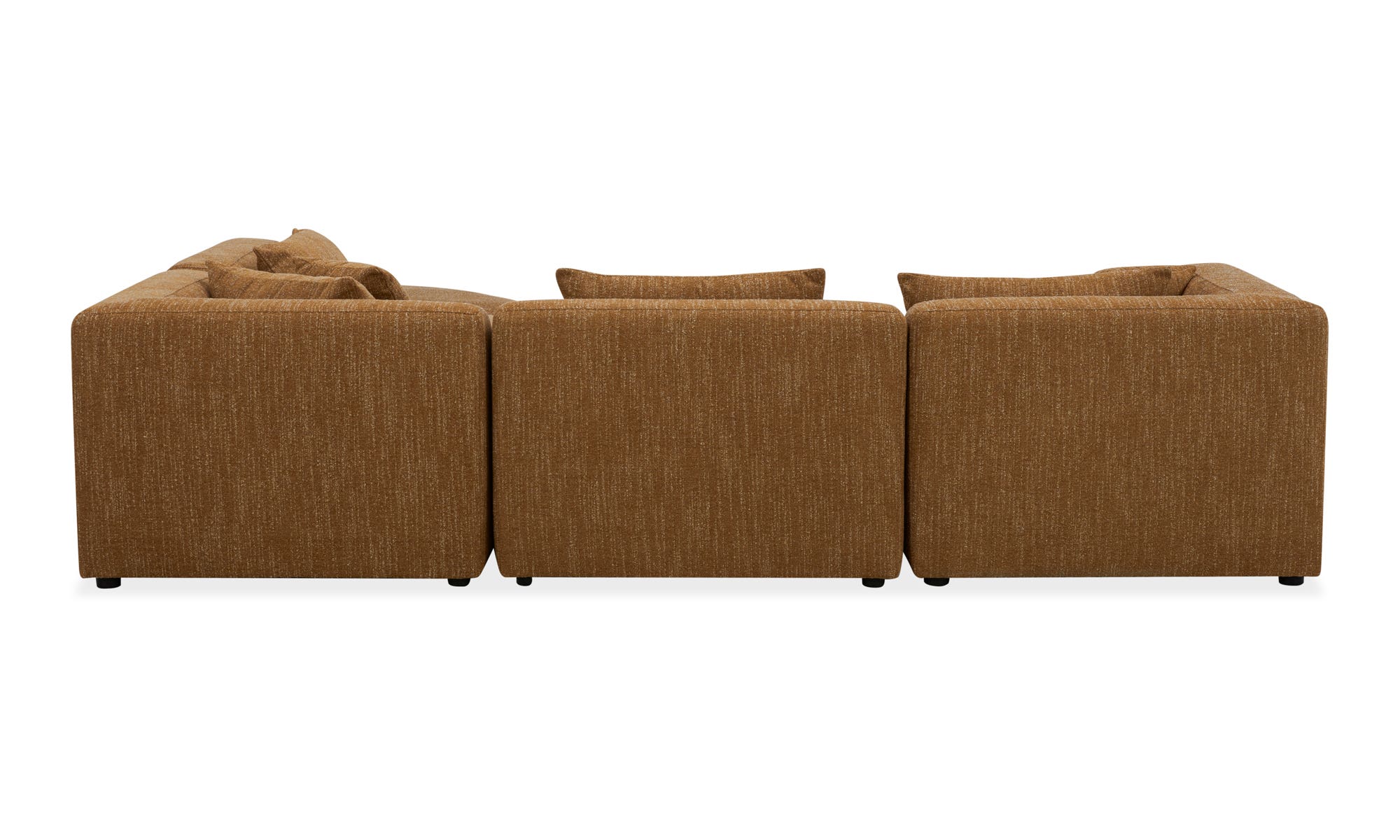 Moe's Lowtide Alcove Contemporary Sectional - Amber Glow