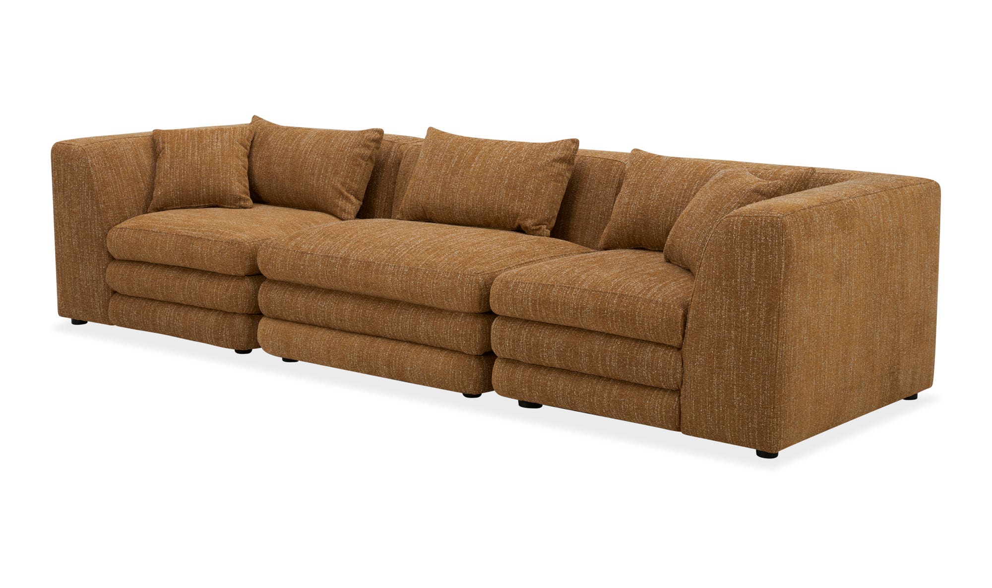 Moe's Lowtide Contemporary Sofa - Amber Glow