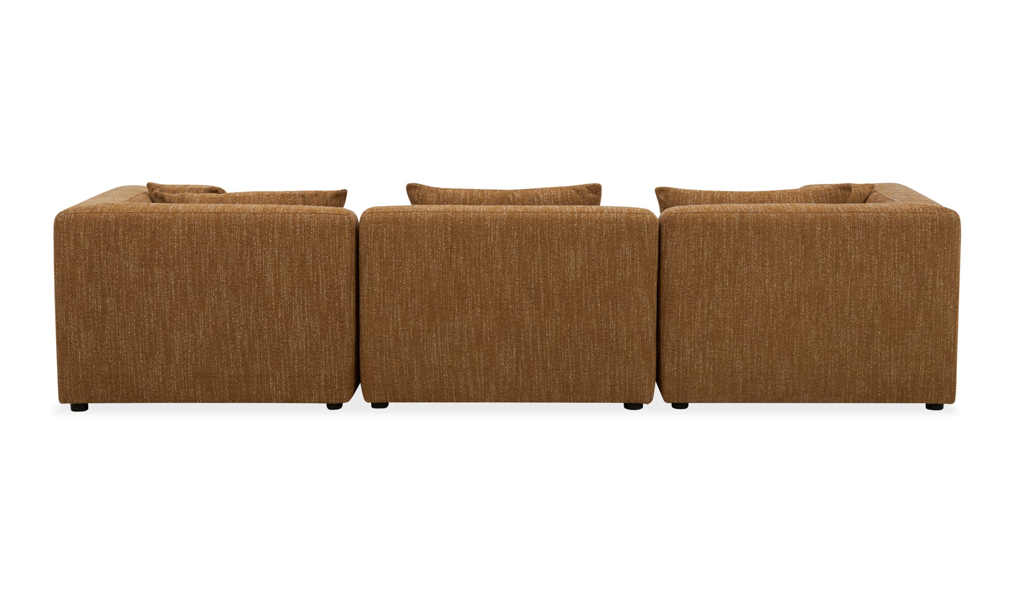 Moe's Lowtide Contemporary Sofa - Amber Glow