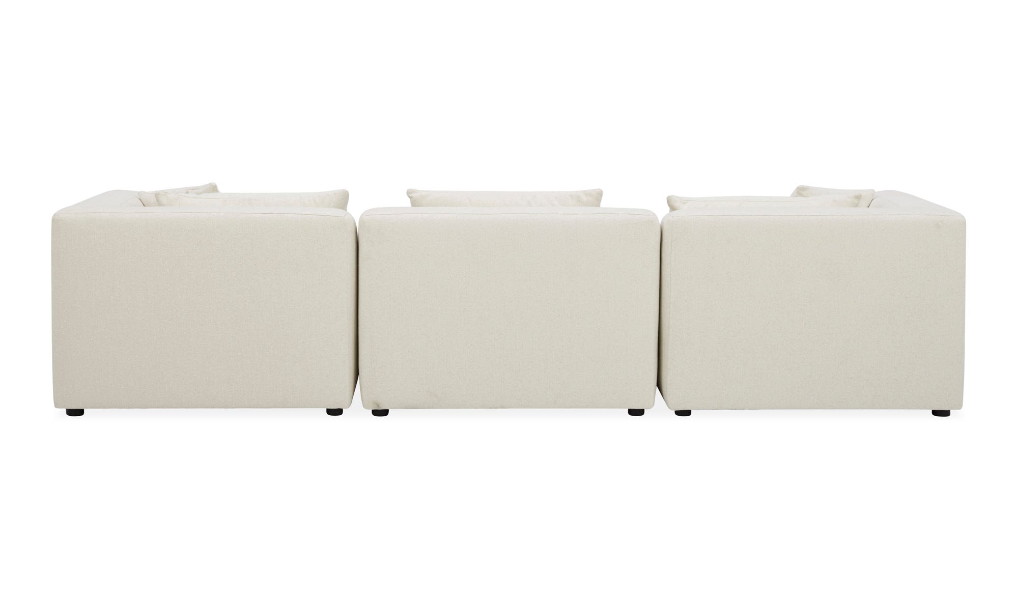 Moe's Lowtide Contemporary Sofa - Warm White