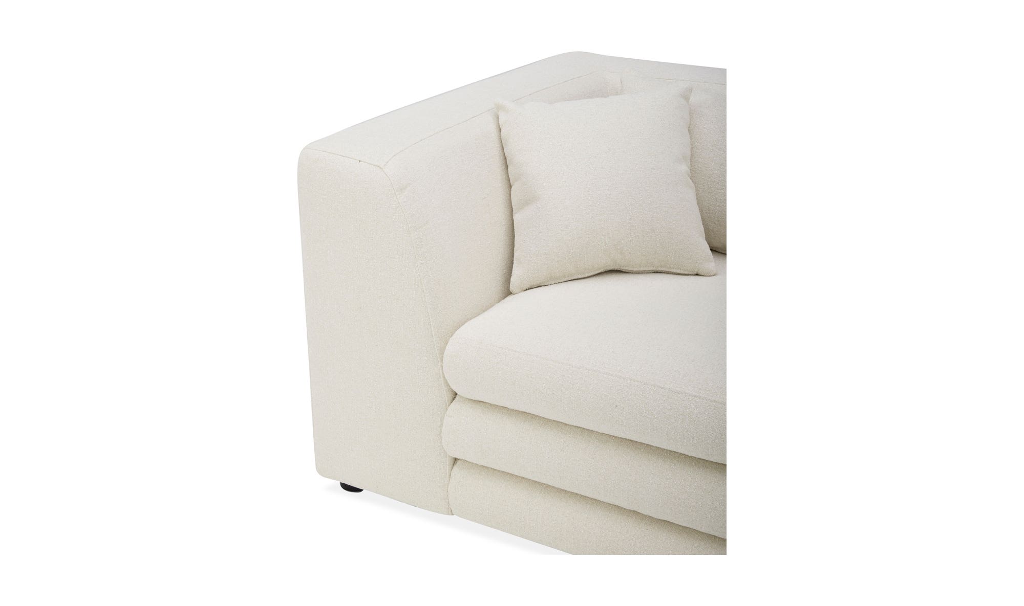 Moe's Lowtide Contemporary Sofa - Warm White