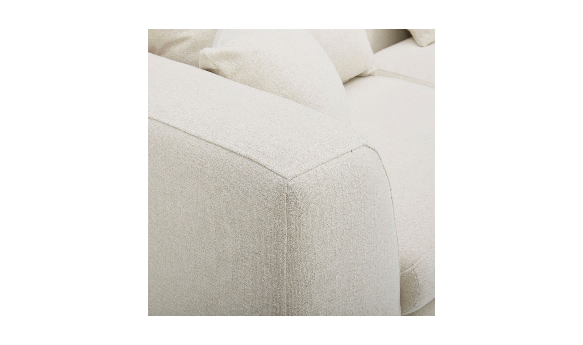 Moe's Lowtide Contemporary Sofa - Warm White