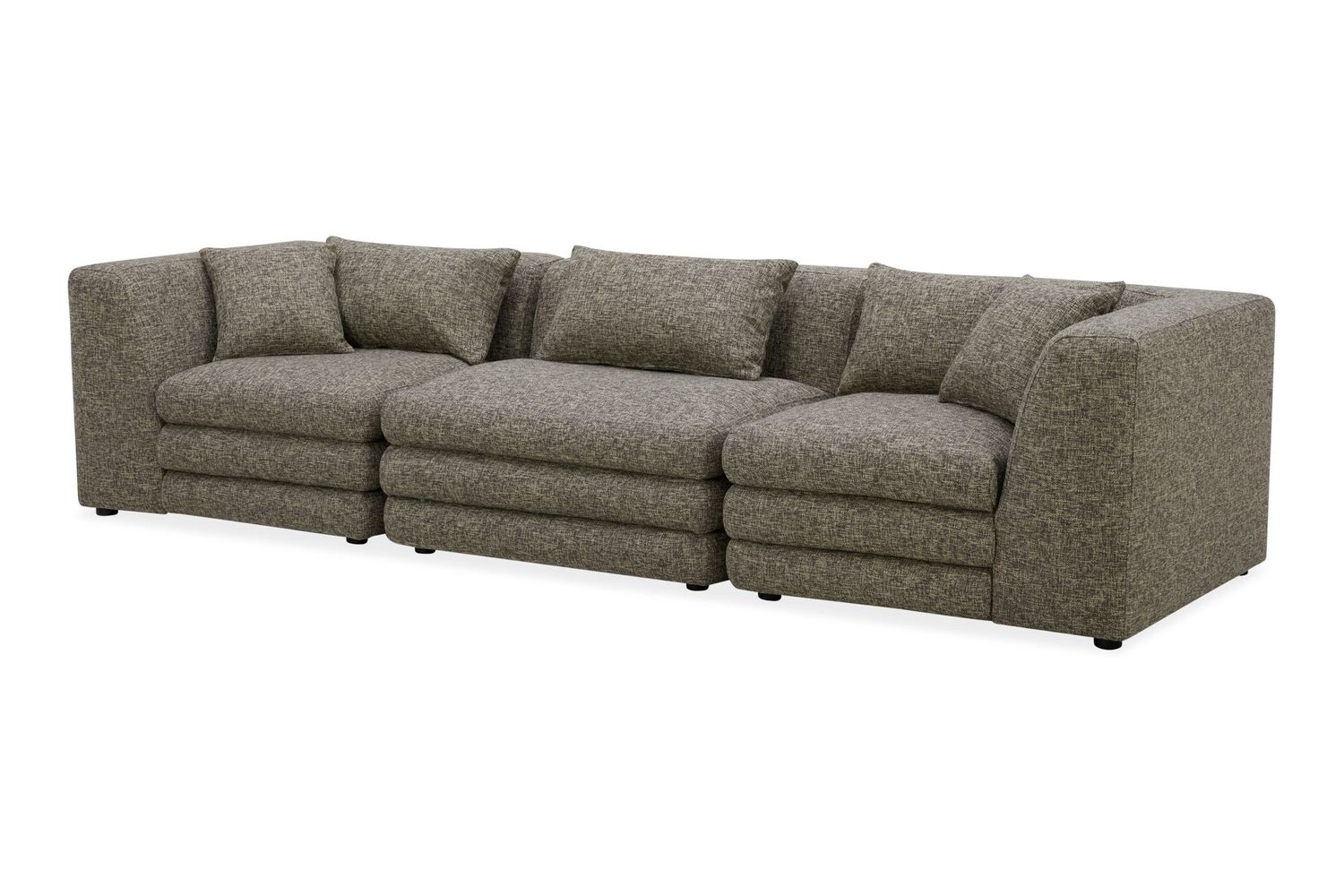 Moe's Lowtide Contemporary Modular Sofa - Stone Tweed