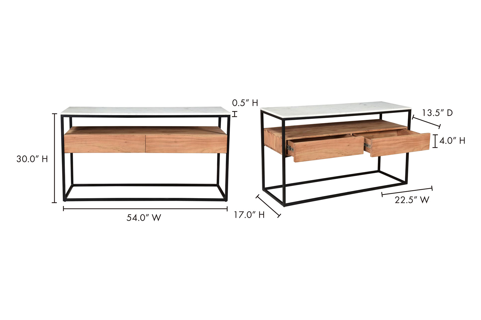 Moe's - Kula Console Table in Brown