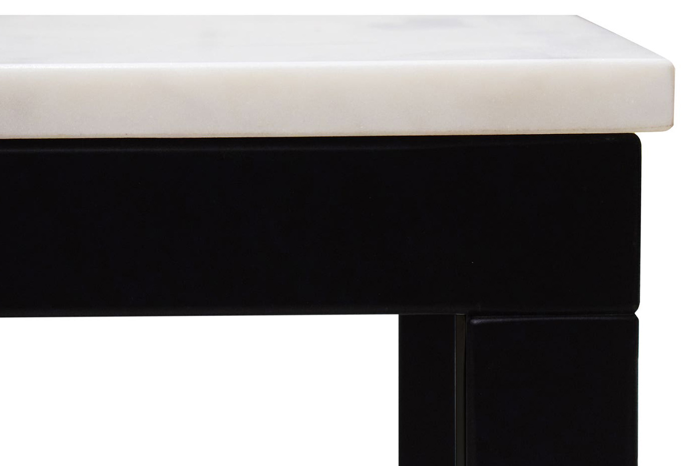 Moe's - Parson Marble Dining Table in Black