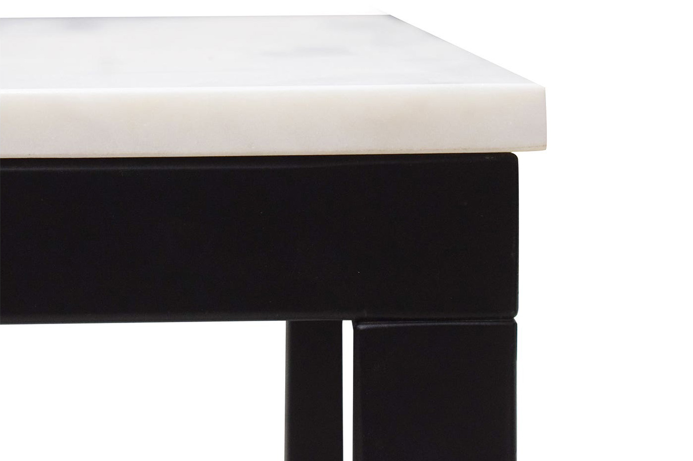 Moe's - Parson Marble Side Table in White