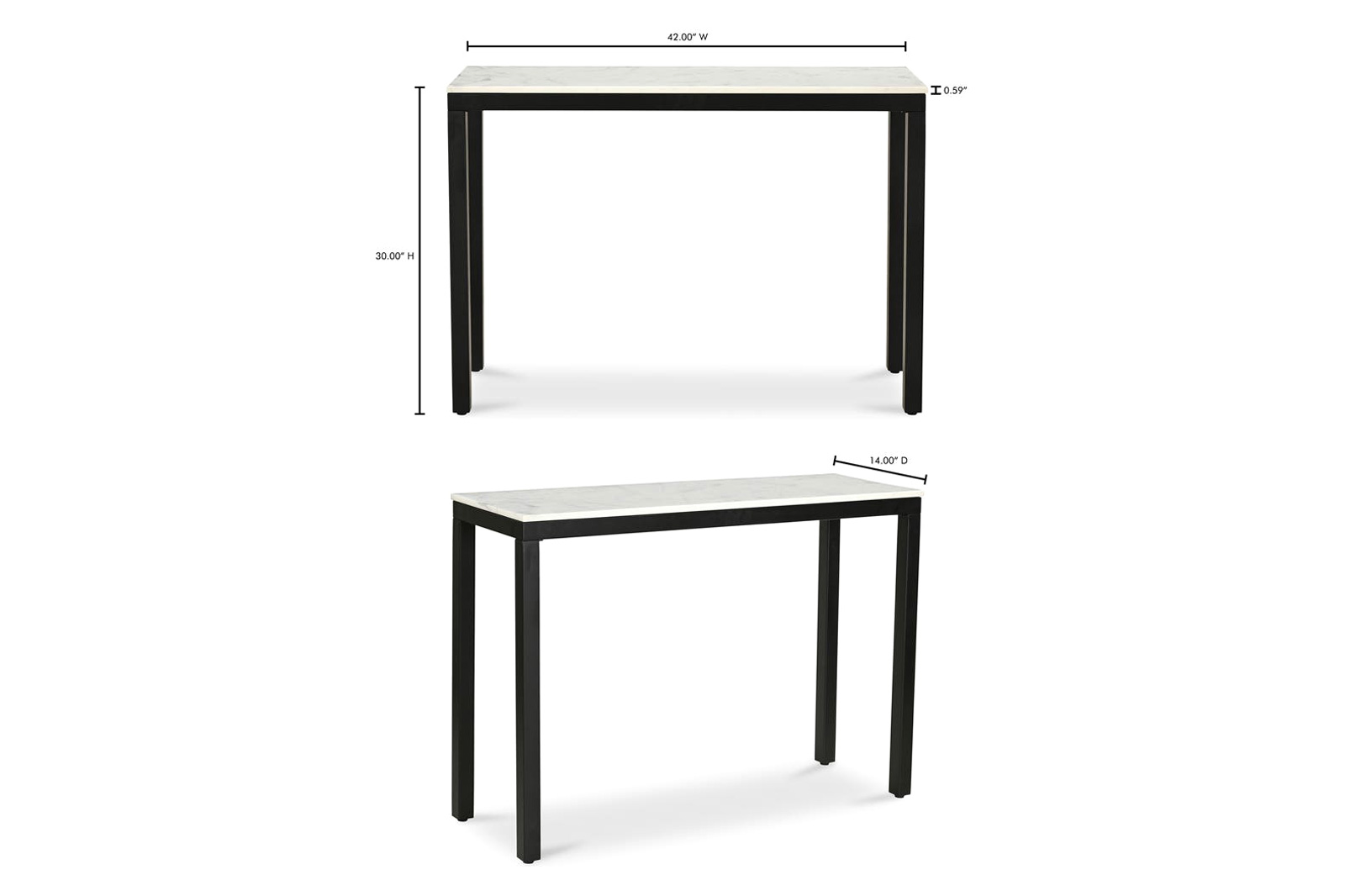 Moe's - Parson Console Table in Black