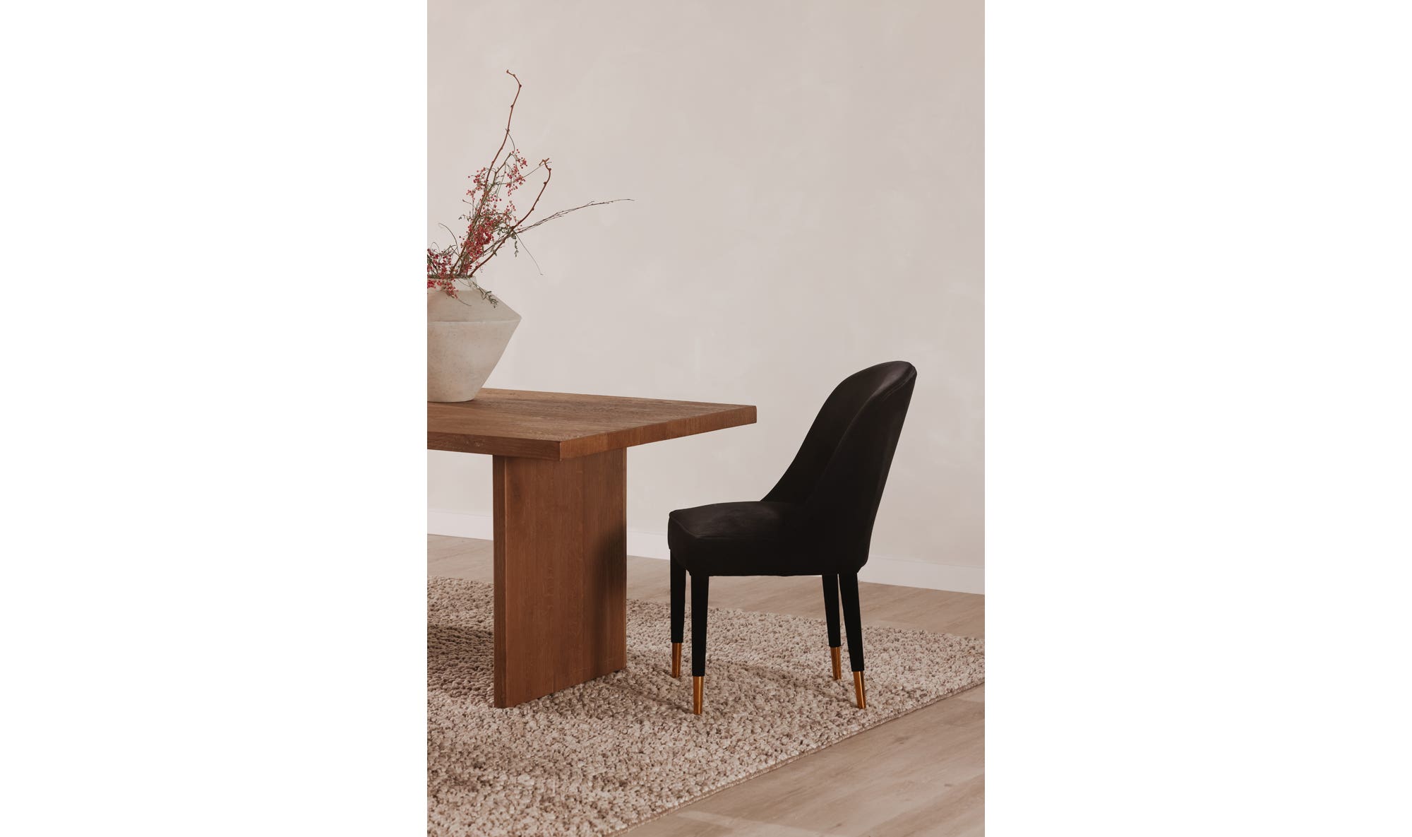 Moe's Liberty Contemporary Dining Chair Set of 2 - Black